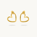 Love Loop Studs - 18K Gold Plated