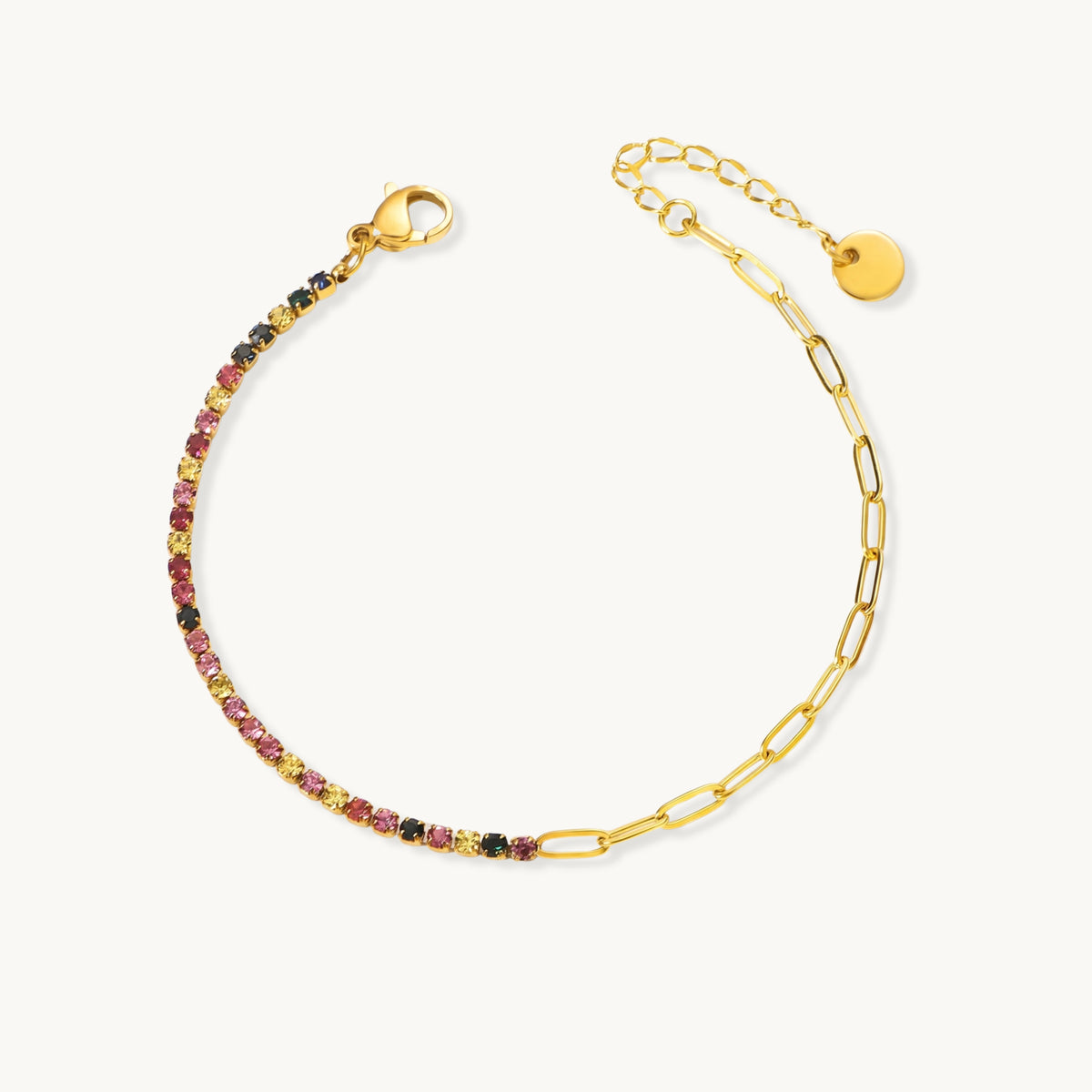 Pastel Glow Bracelet – 18K Gold Plated image 1