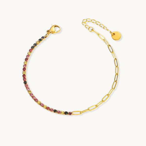 Pastel Glow Bracelet – 18K Gold Plated