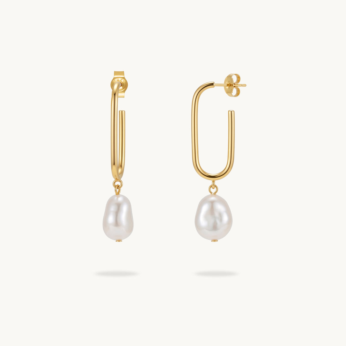 Cove Pearl Earrings - 18K Gold Plated image 1