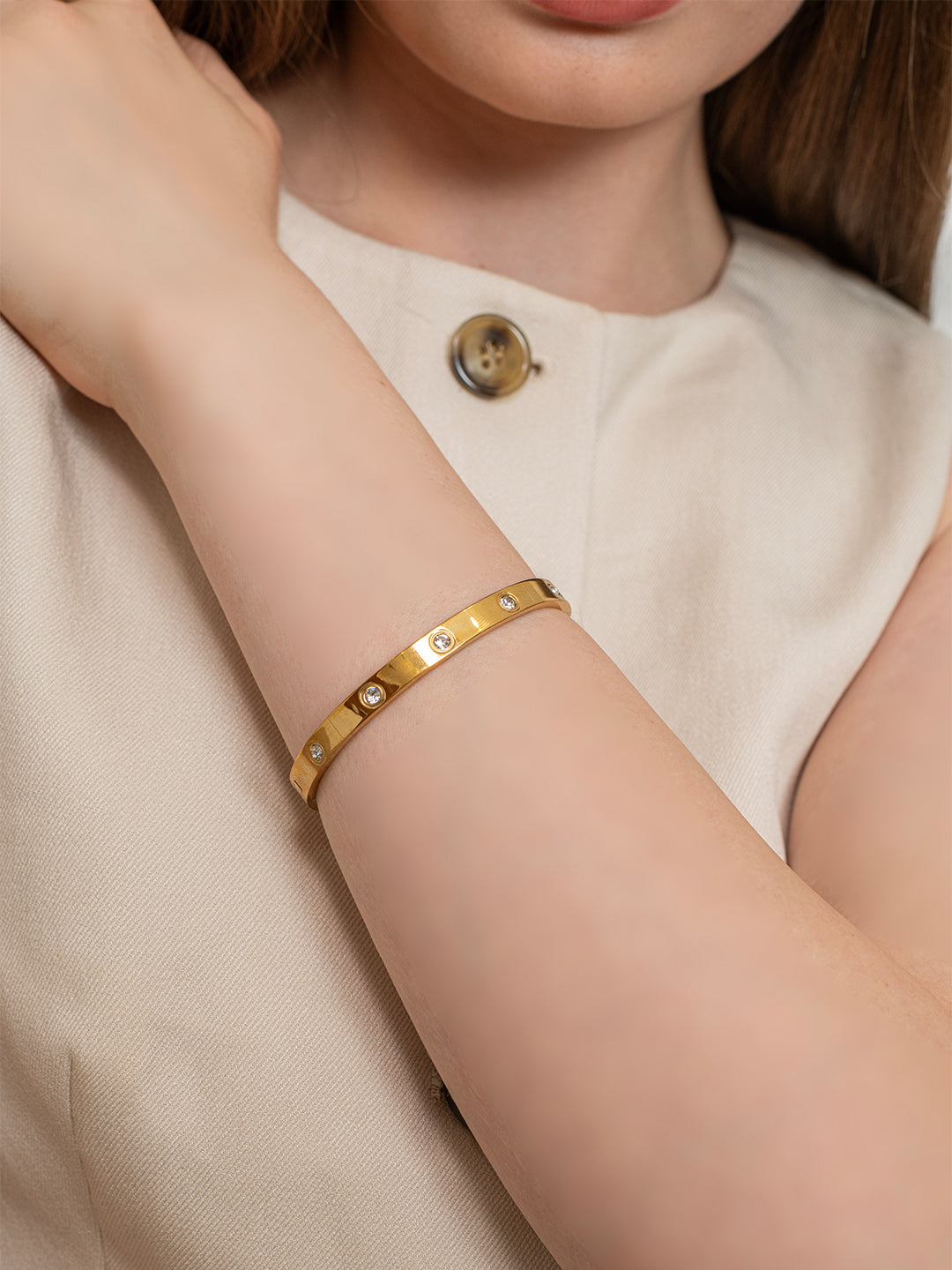Glowline Cuff – 18K Gold Plated image 2