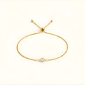 Bria Diamond Adjustable Bracelet - 18K Gold Plated