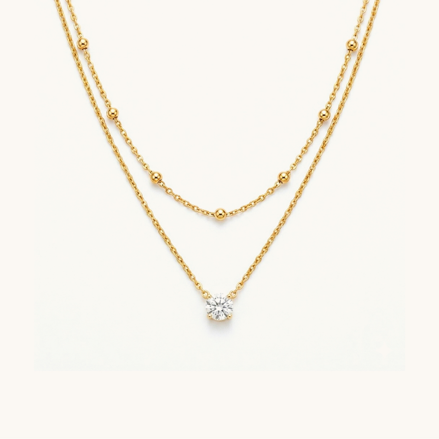 Golden Tier Necklace – 18K Gold Plated image 1