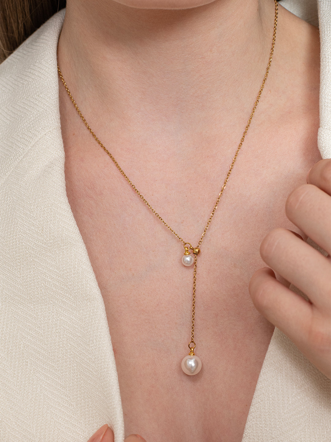 Pearlyn Necklace – 18K Gold Plated image 2