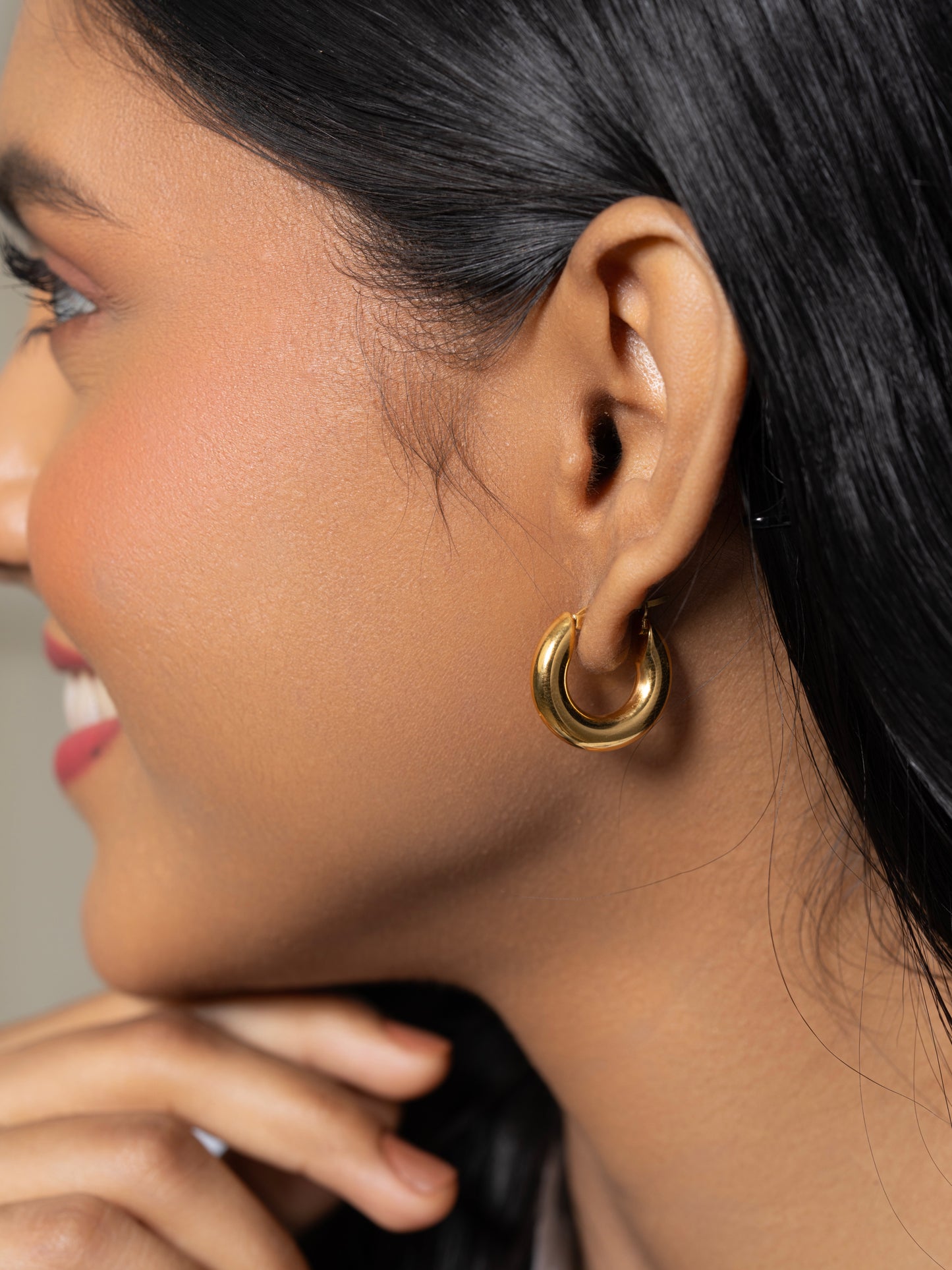 Celine Hoops Small - 18K Gold Plated
