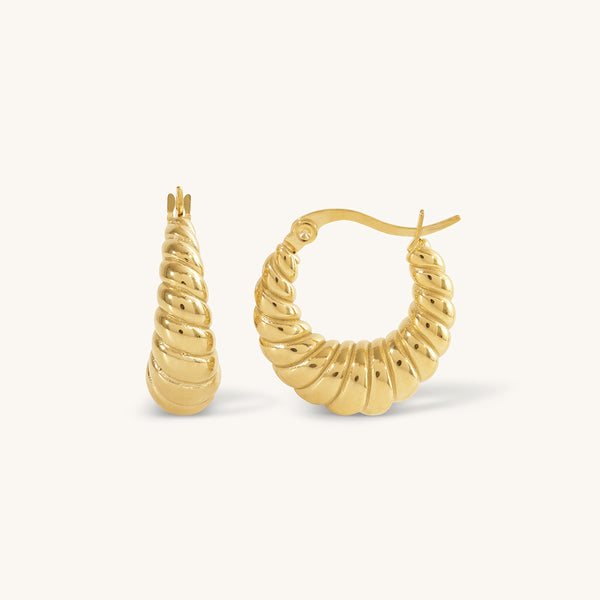Effie Hoops - 18K Gold Plated