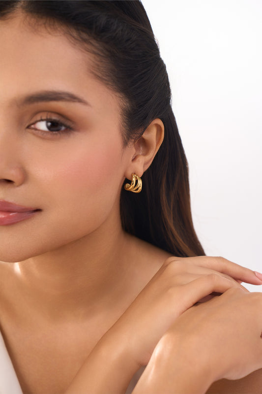 Lina Hoops - 18K Gold Plated
