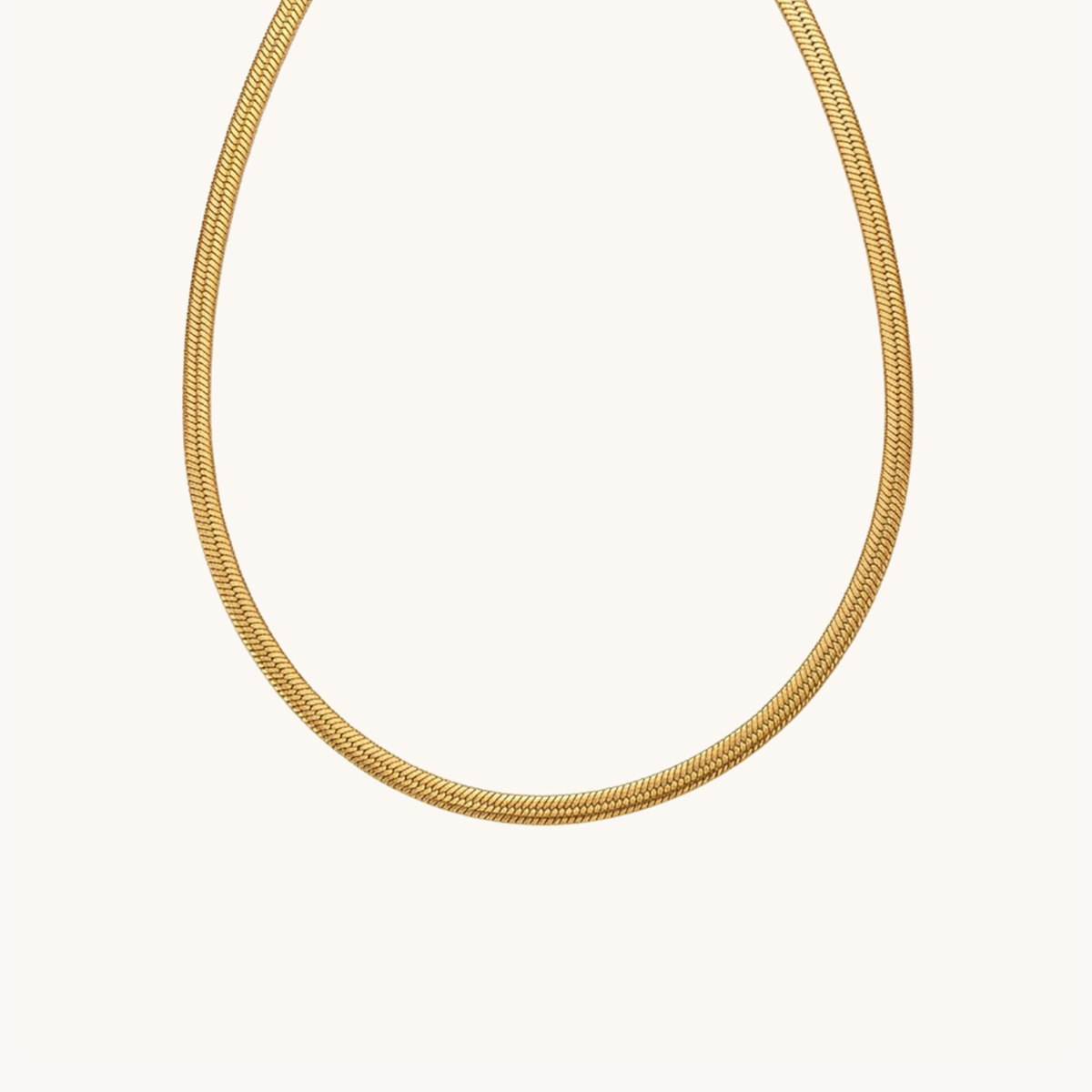 Snake Chain Necklace - 18k Gold Plated image 1