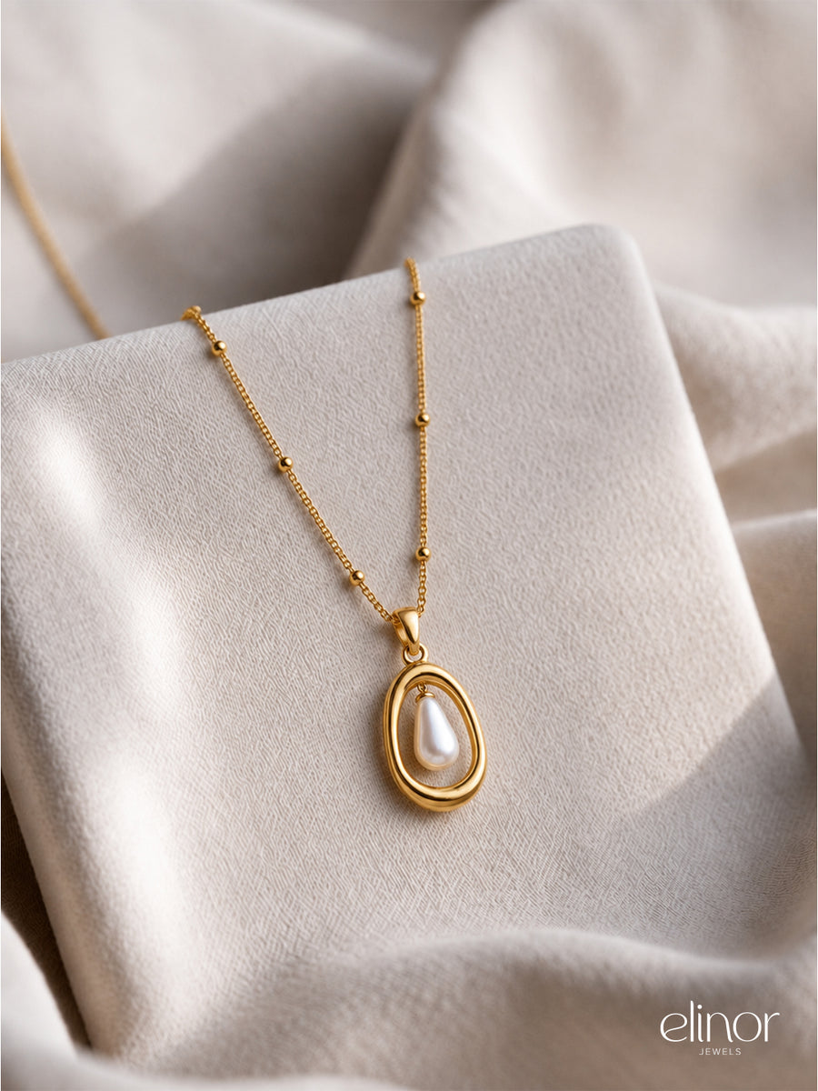 Lullaby Pearl Necklace - 18K Gold Plated image 2