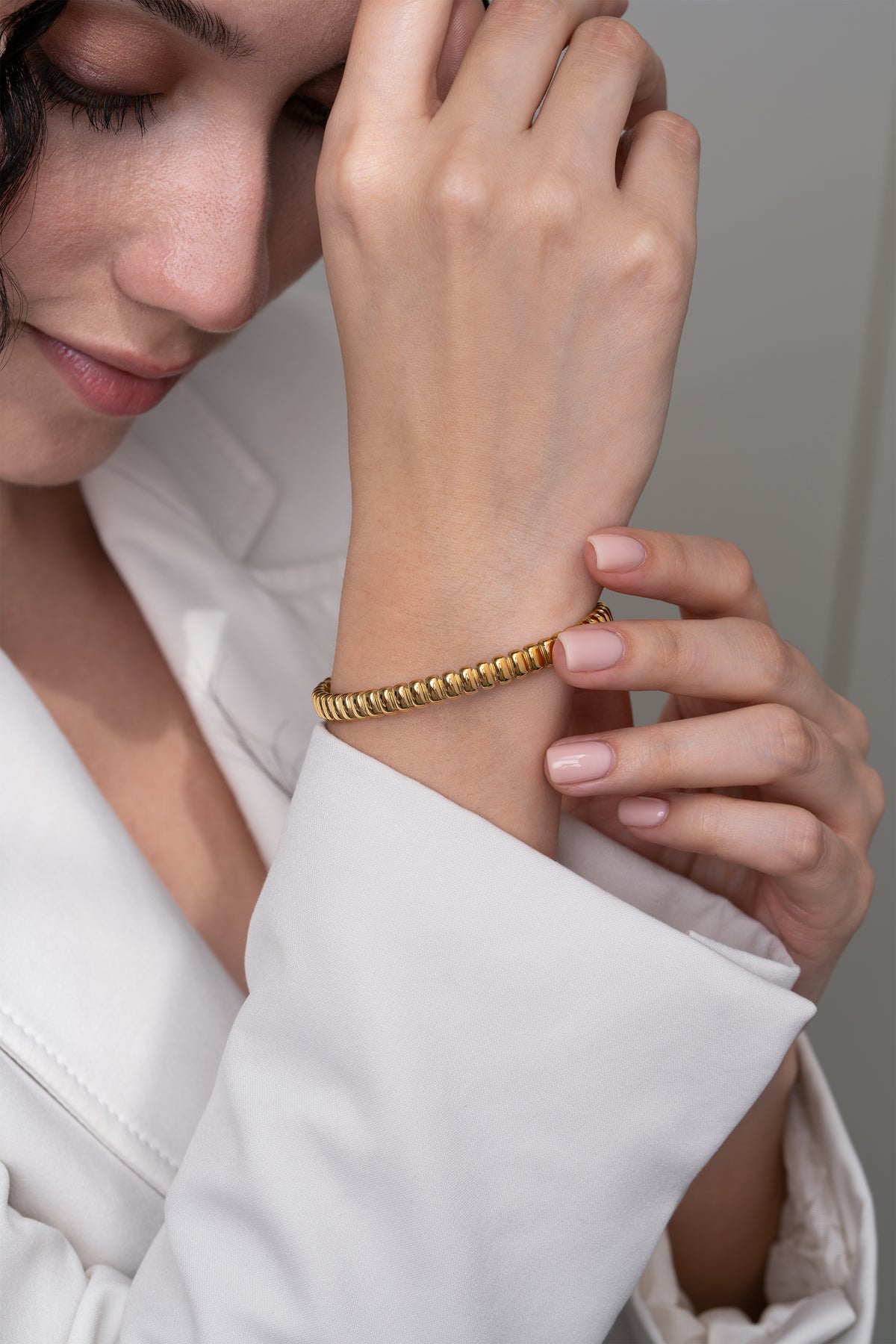 Timeless Gold Cuff -18K Gold Plated image 1
