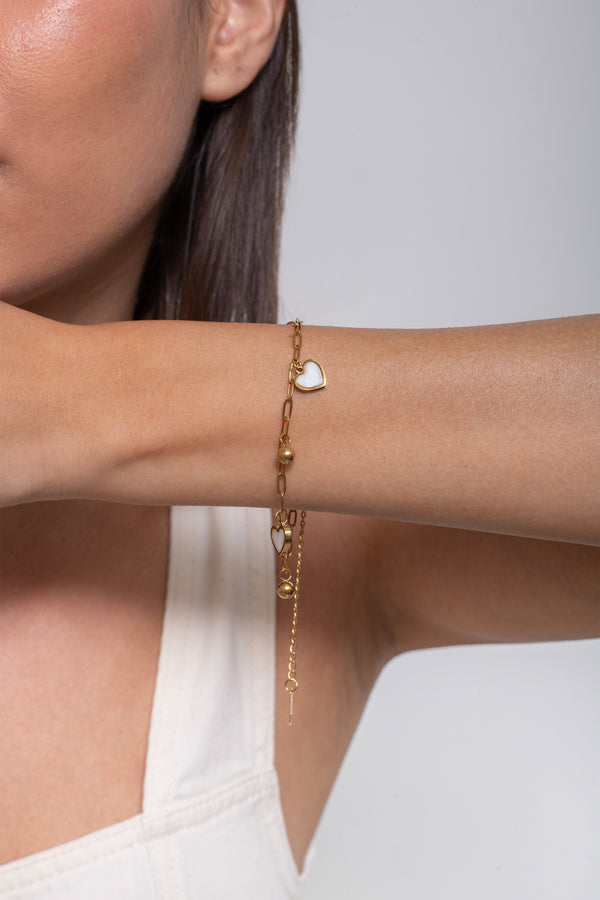Heartfall Bracelet – 18K Gold Plated
