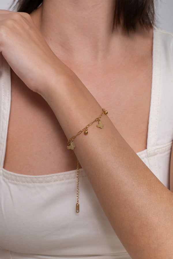 Vaela Dangler Bracelet – 18K Gold Plated