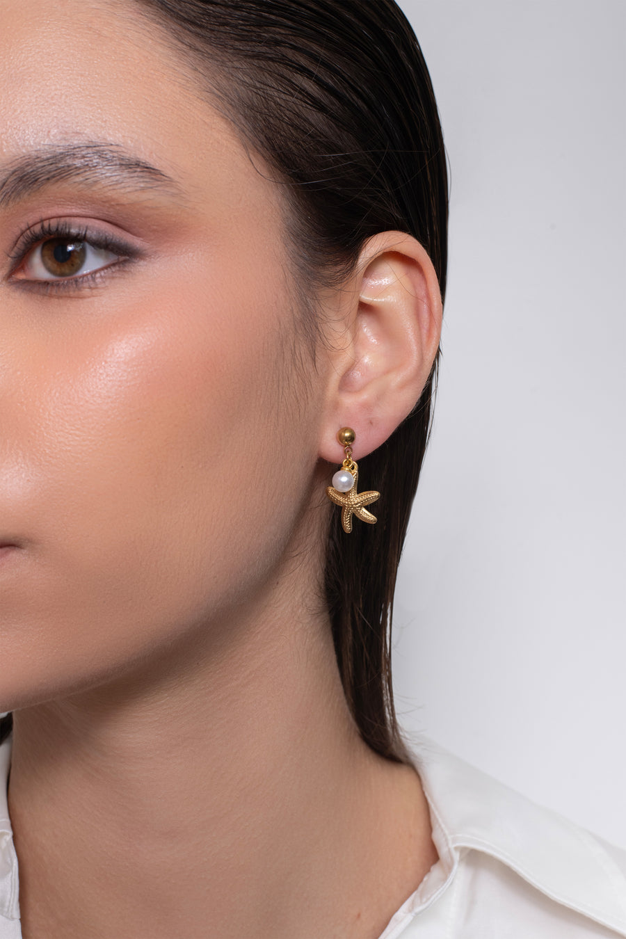 Pearli Studs - 18K Gold Plated image 4