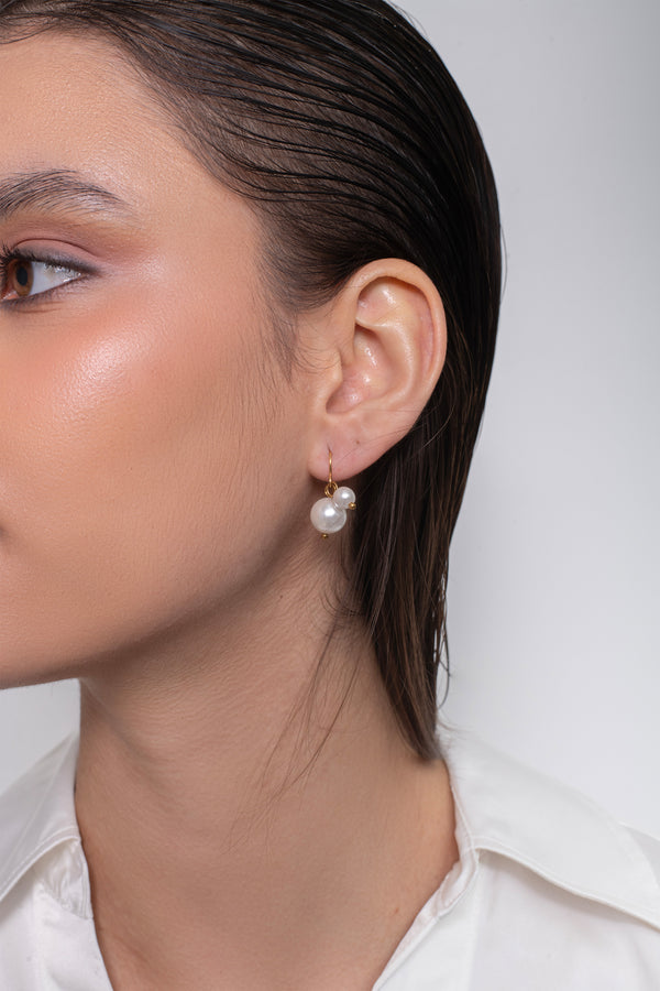 Nuvi Pearl Drops - 18K Gold Plated