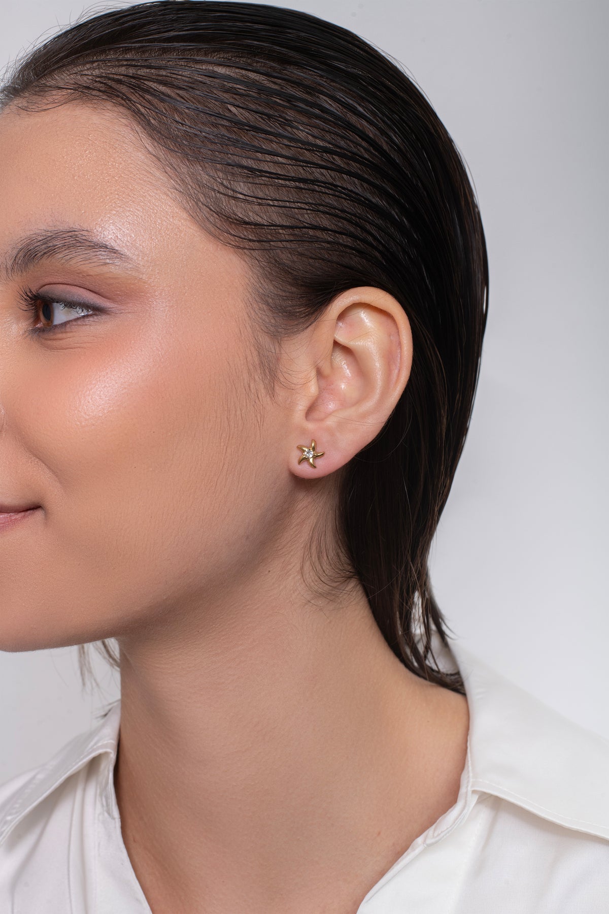 Mori Studs - 18K Gold Plated