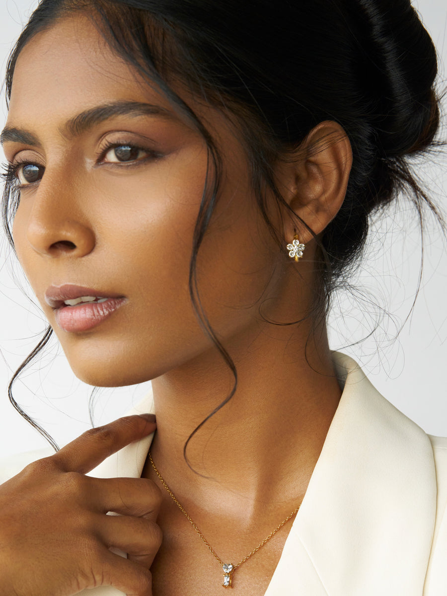 Flower Huggies - 18K Gold Plated image 8