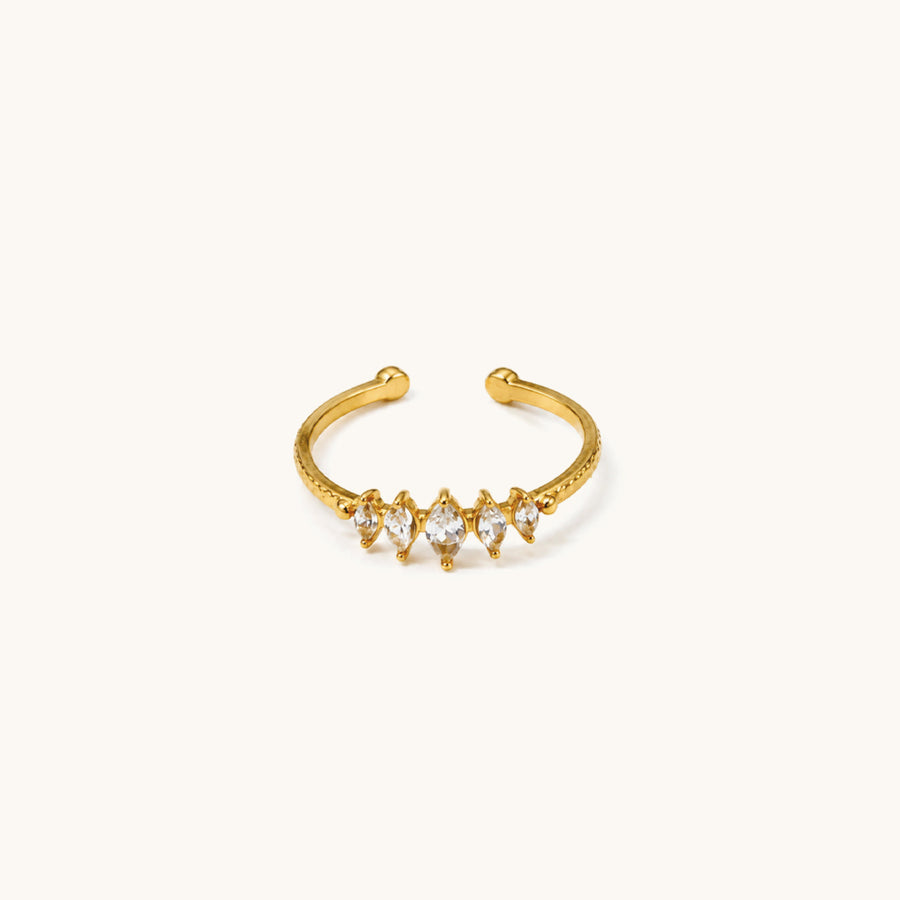 Crown Ring - 18K Gold Plated image 1