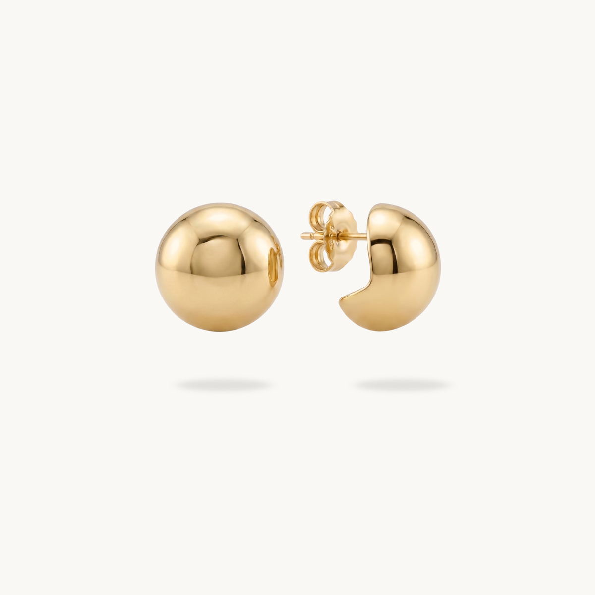 Karrie Hoops – 18K Gold Plated image 1