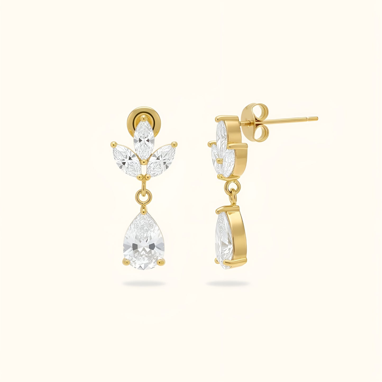Whitney Earrings - 18K Gold Plated