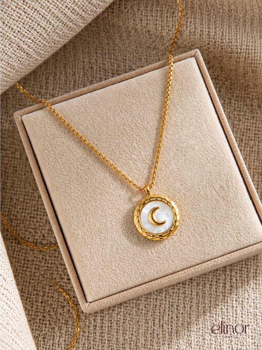 Mellisa Moon Necklace – 18K Gold Plated image 4