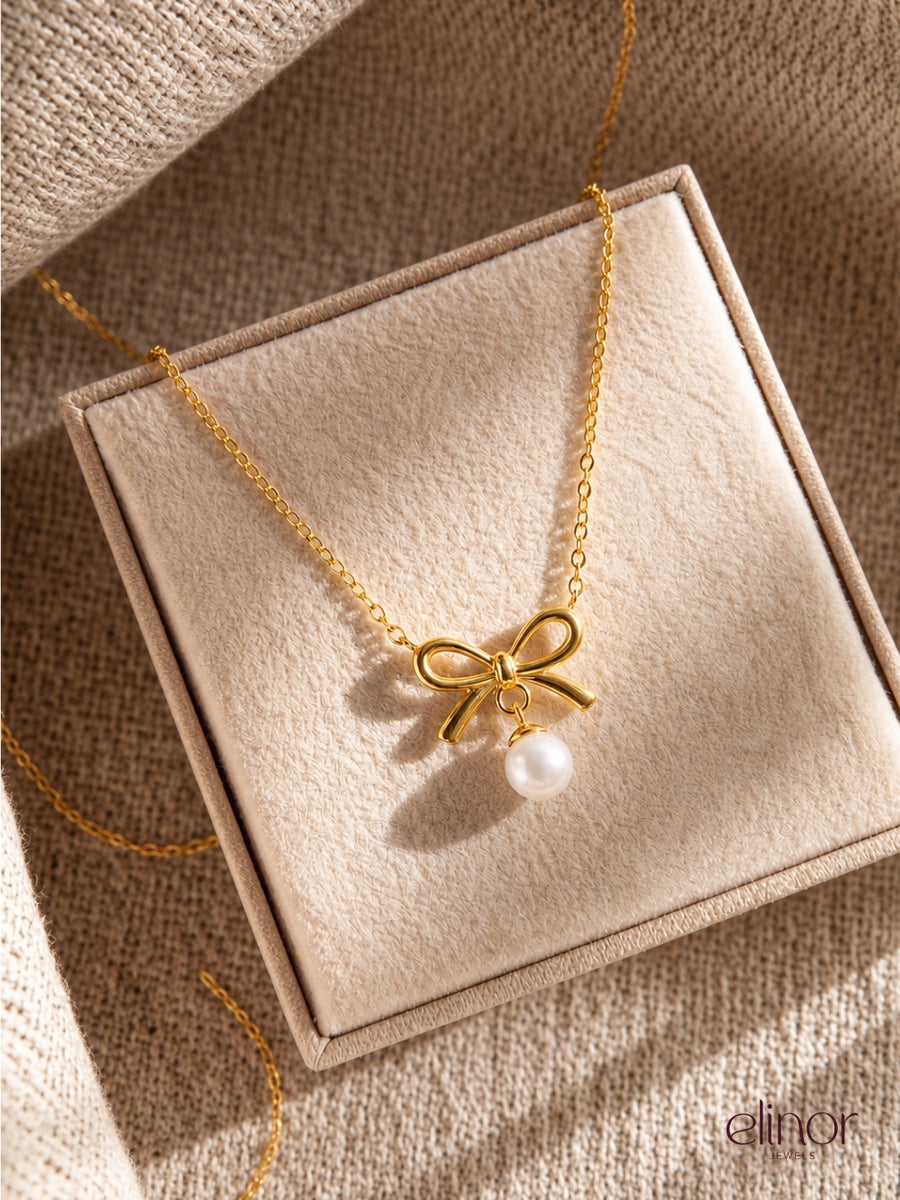 Adele Pearl Necklace – 18K Gold Plated image 4