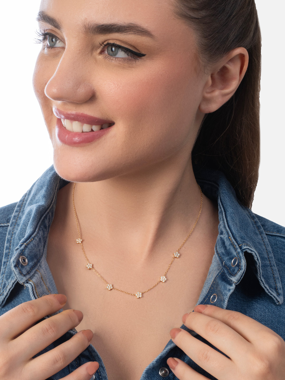 Florence Necklace - 18K Gold Plated image 7