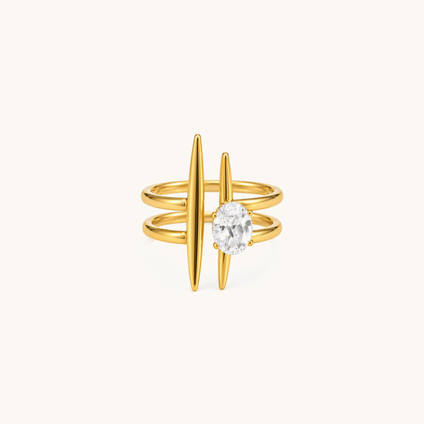 Celestia Ring - 18K Gold Plated