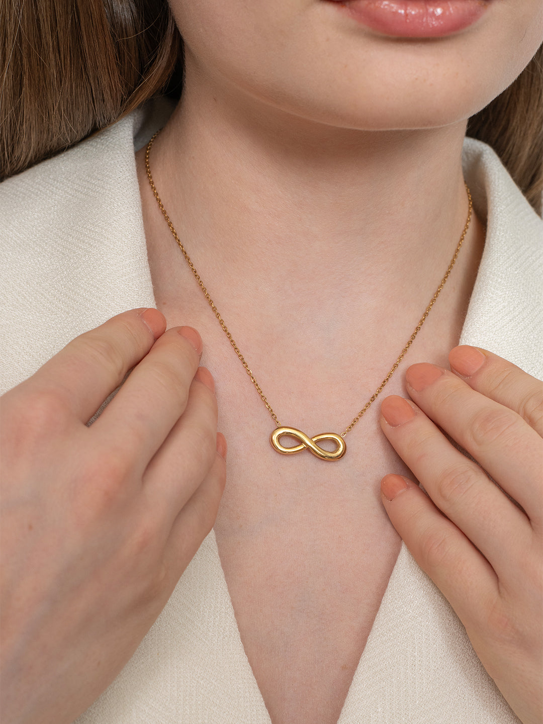 Infinity Loop Necklace – 18K Gold Plated