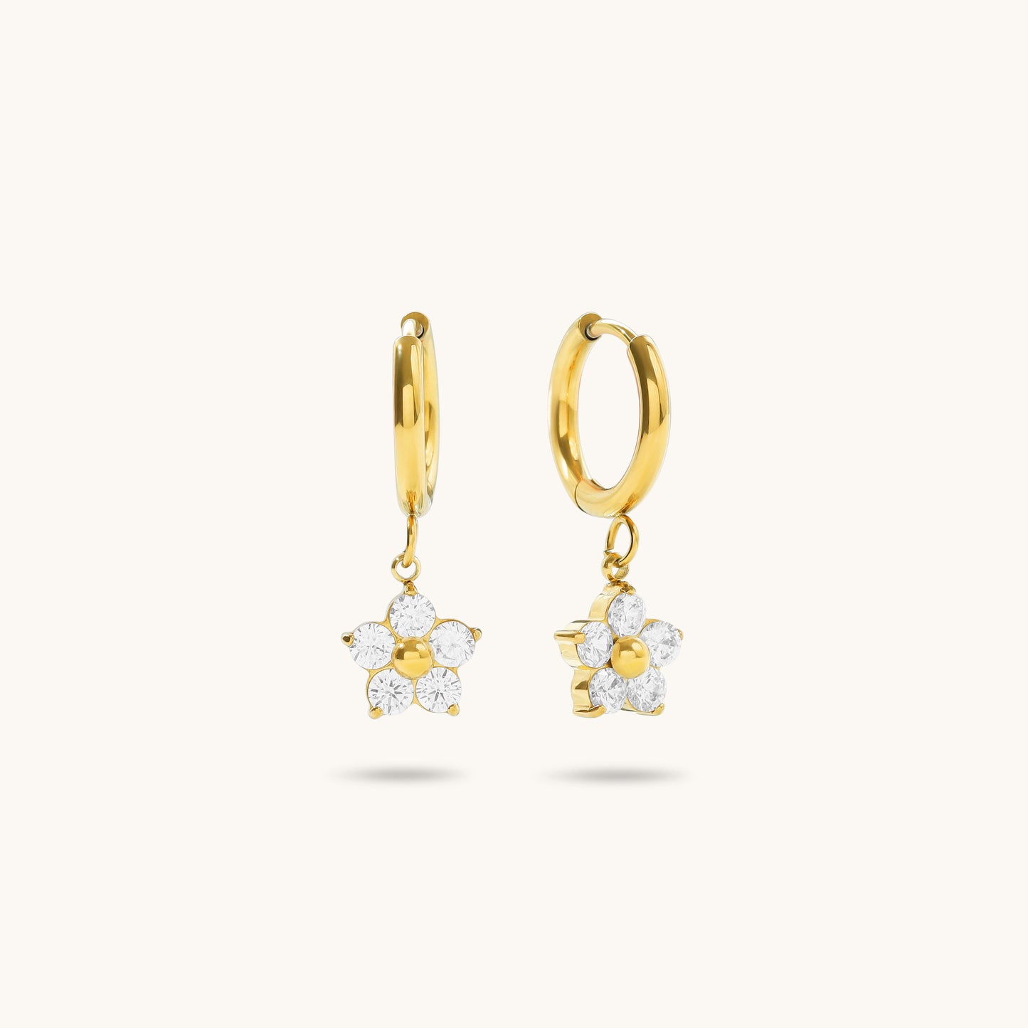 Delphine Huggies - 18K Gold Plated