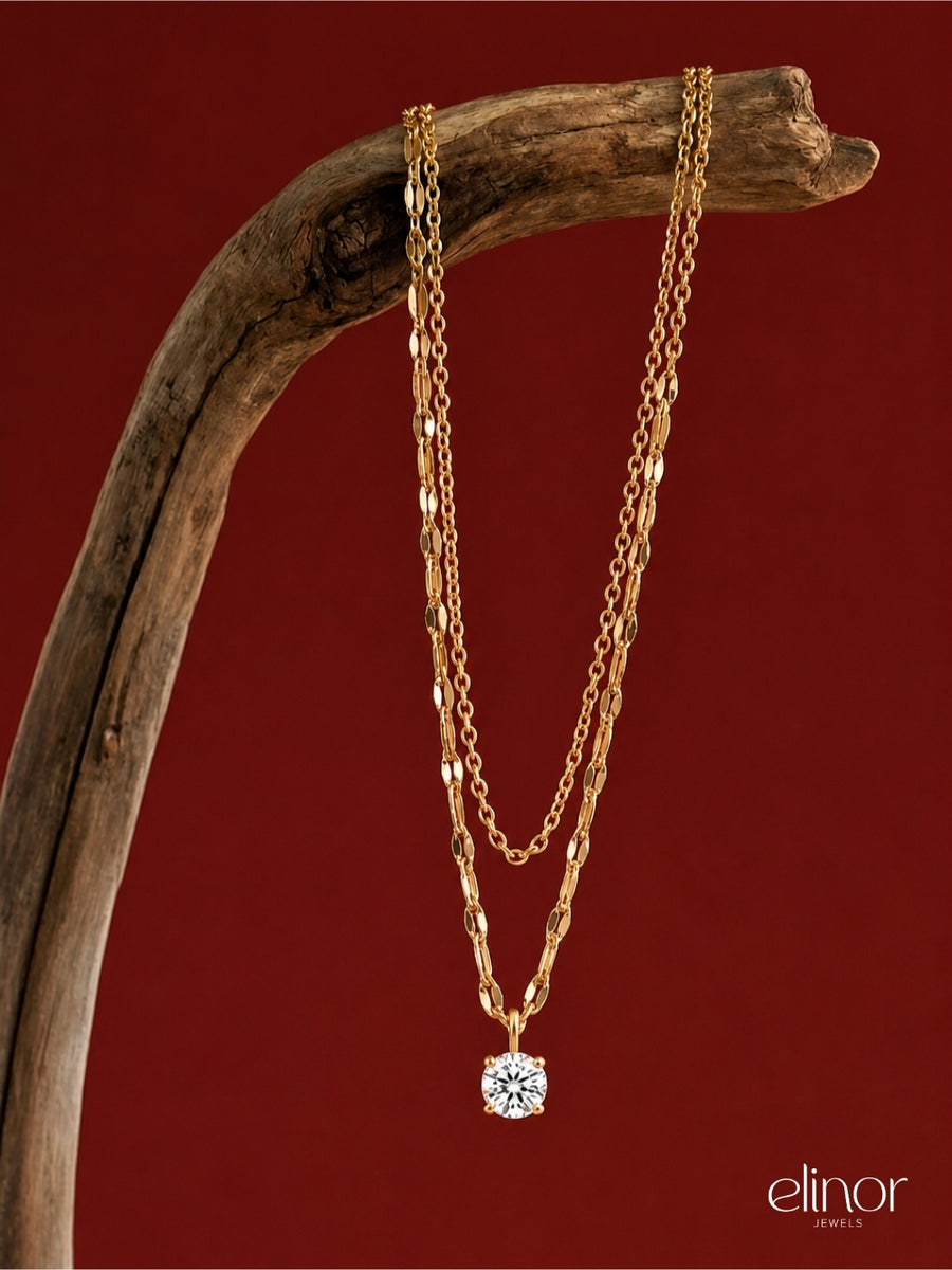 Dew Drop Necklace - 18k Gold Plated image 5