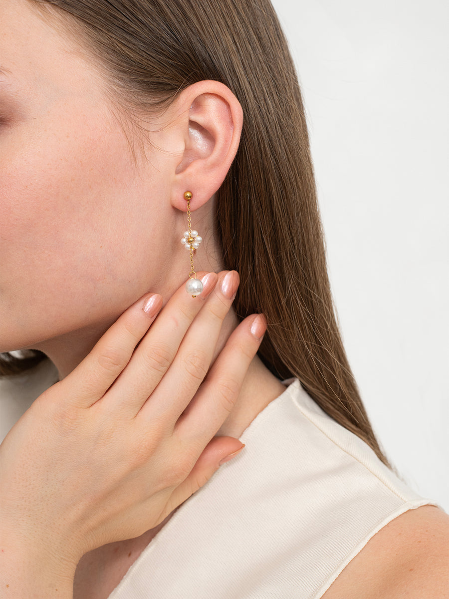 Pearlfall earrings – 18K Gold Plated image 3