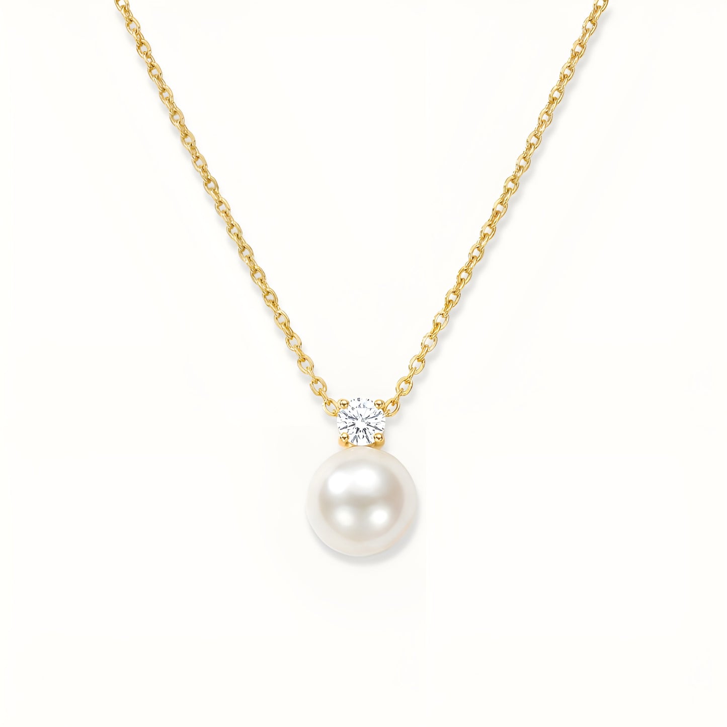 Aurea Pearl Necklace - 18k Gold Plated