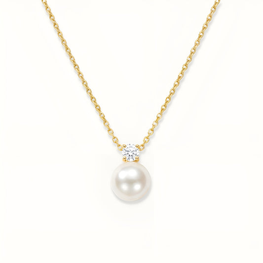 Aurea Pearl Necklace - 18k Gold Plated