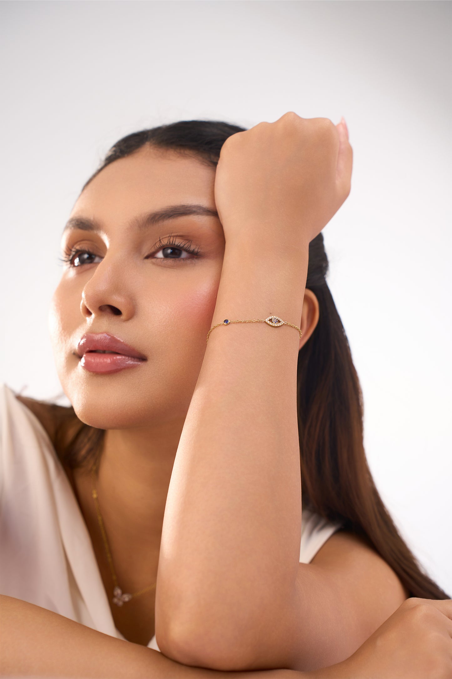 Evil Eye Bracelet - 18k Gold Plated