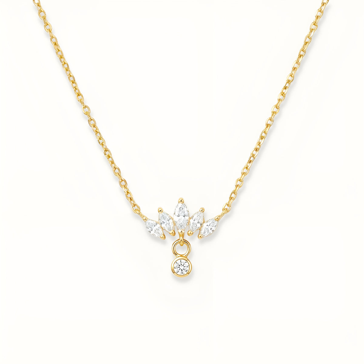 Laurel Necklace - 18k Gold Plated image 1