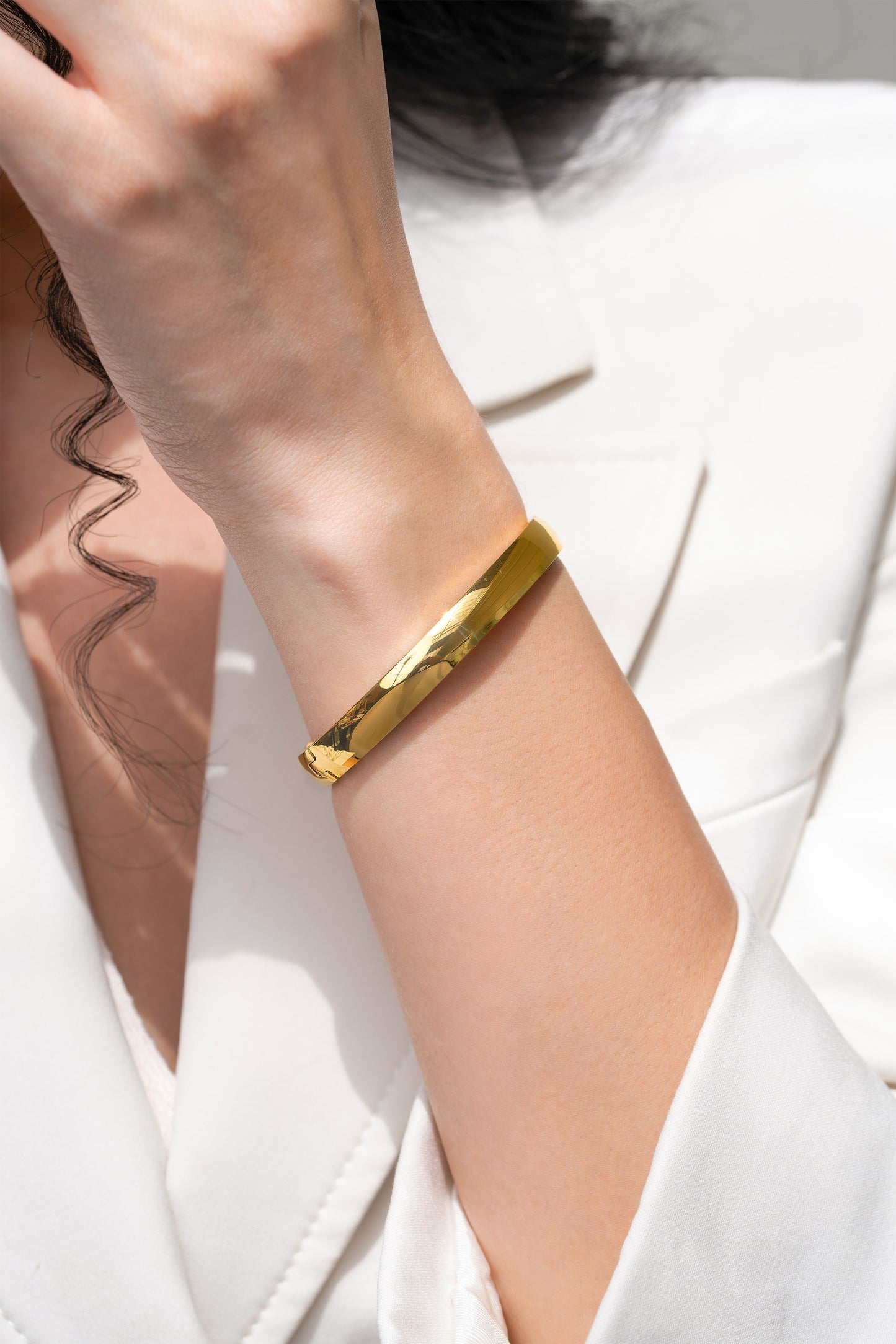 Kai 8mm Bangle - 18K Gold Plated