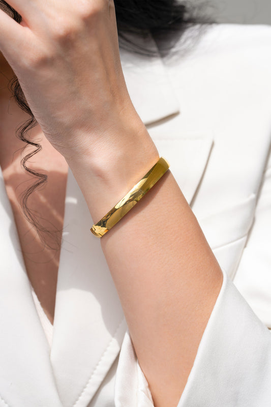 Kai 8mm Bangle - 18K Gold Plated