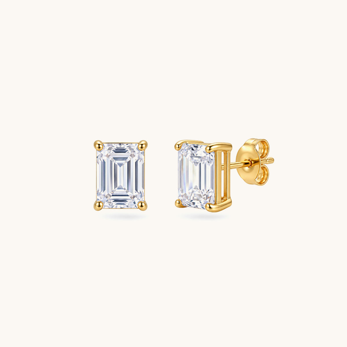 Zara Frame Studs - 18K Gold Plated image 1