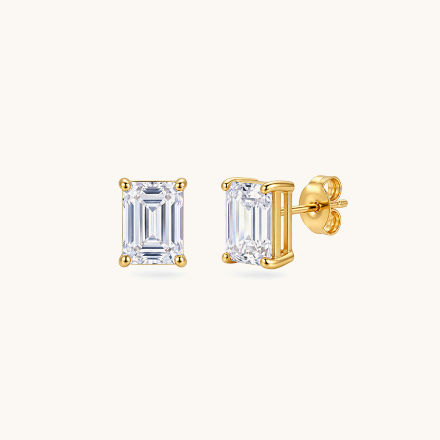 Zara Frame Studs - 18K Gold Plated image 1