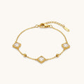Golden Prism Charm Bracelet - 18k Gold Plated