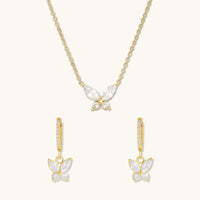 Violetta Necklace and Alina Huggies Combo Set - Special Value Offer