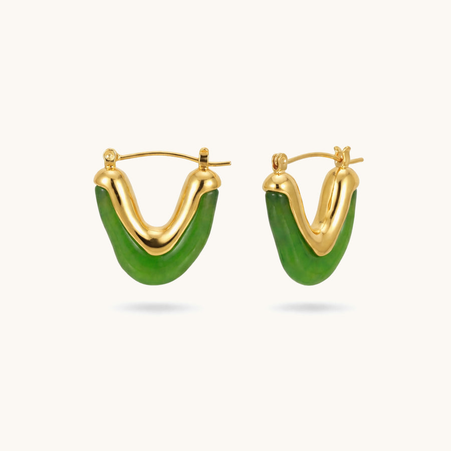 Matcha Hoops - 18K Gold Plated image 1
