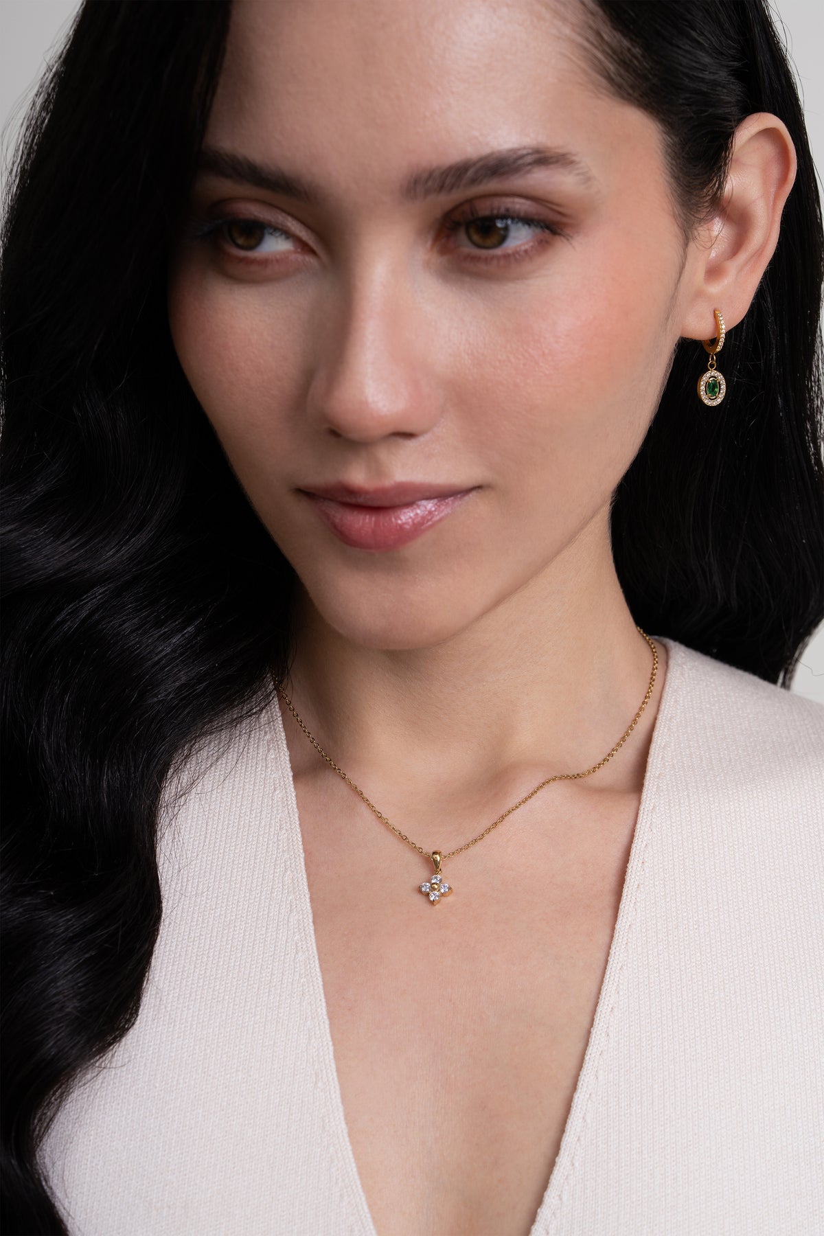 Fleur Necklace - 18K Gold Plated image 3
