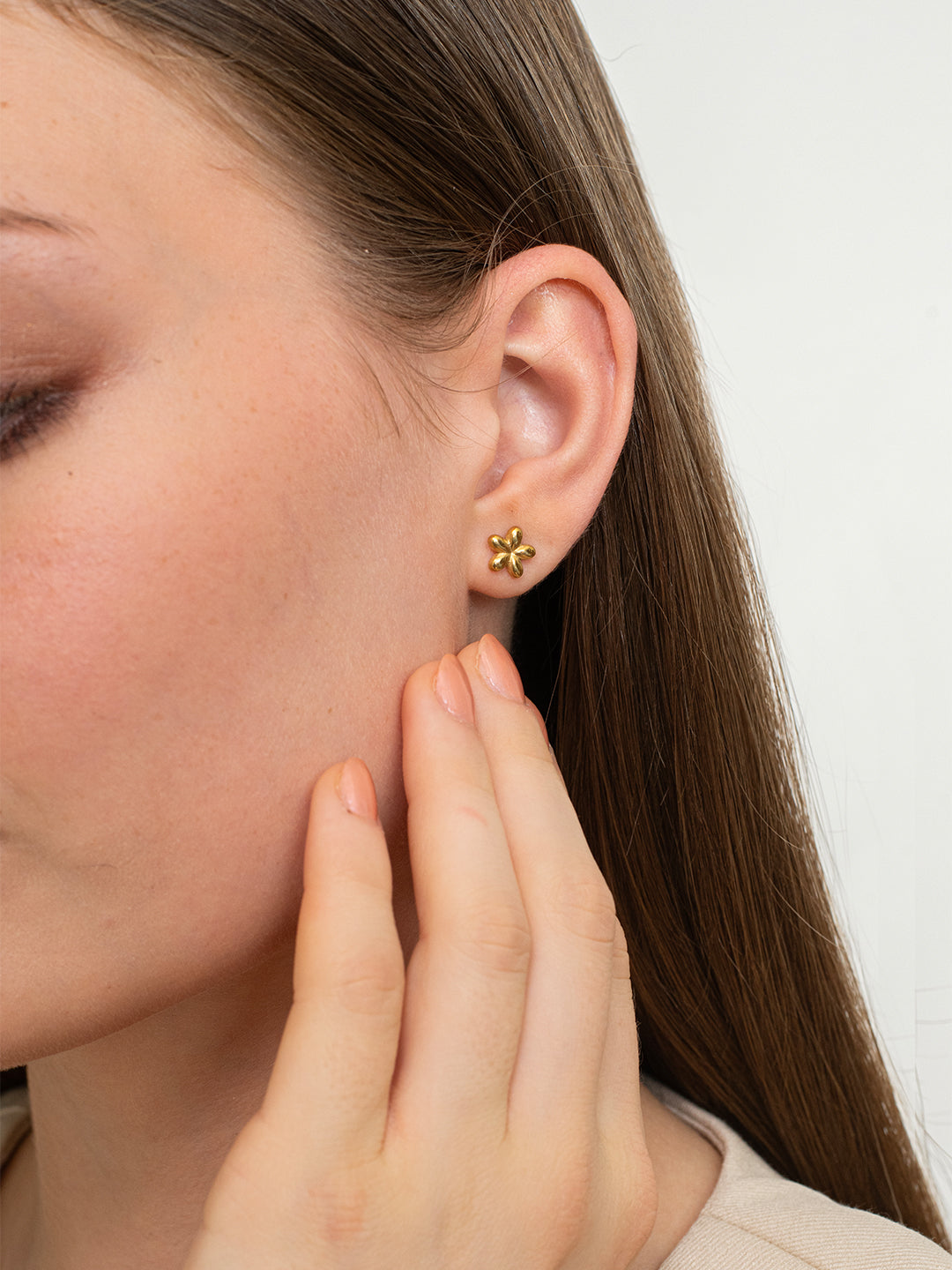 Virelle Earrings – 18K Gold Plated image 4