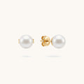 Eira Pearl Studs - 18k Gold Plated