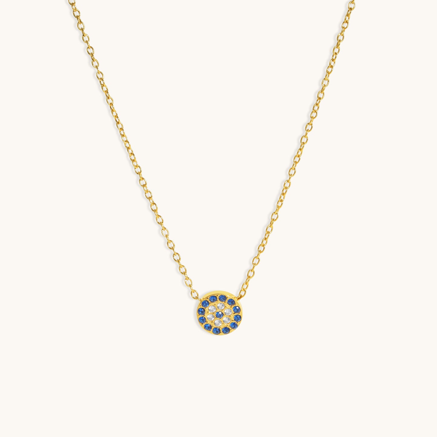 Nazar Evil Eye Necklace  - 18K Gold Plated