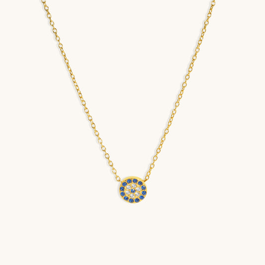 Nazar Evil Eye Necklace  - 18K Gold Plated
