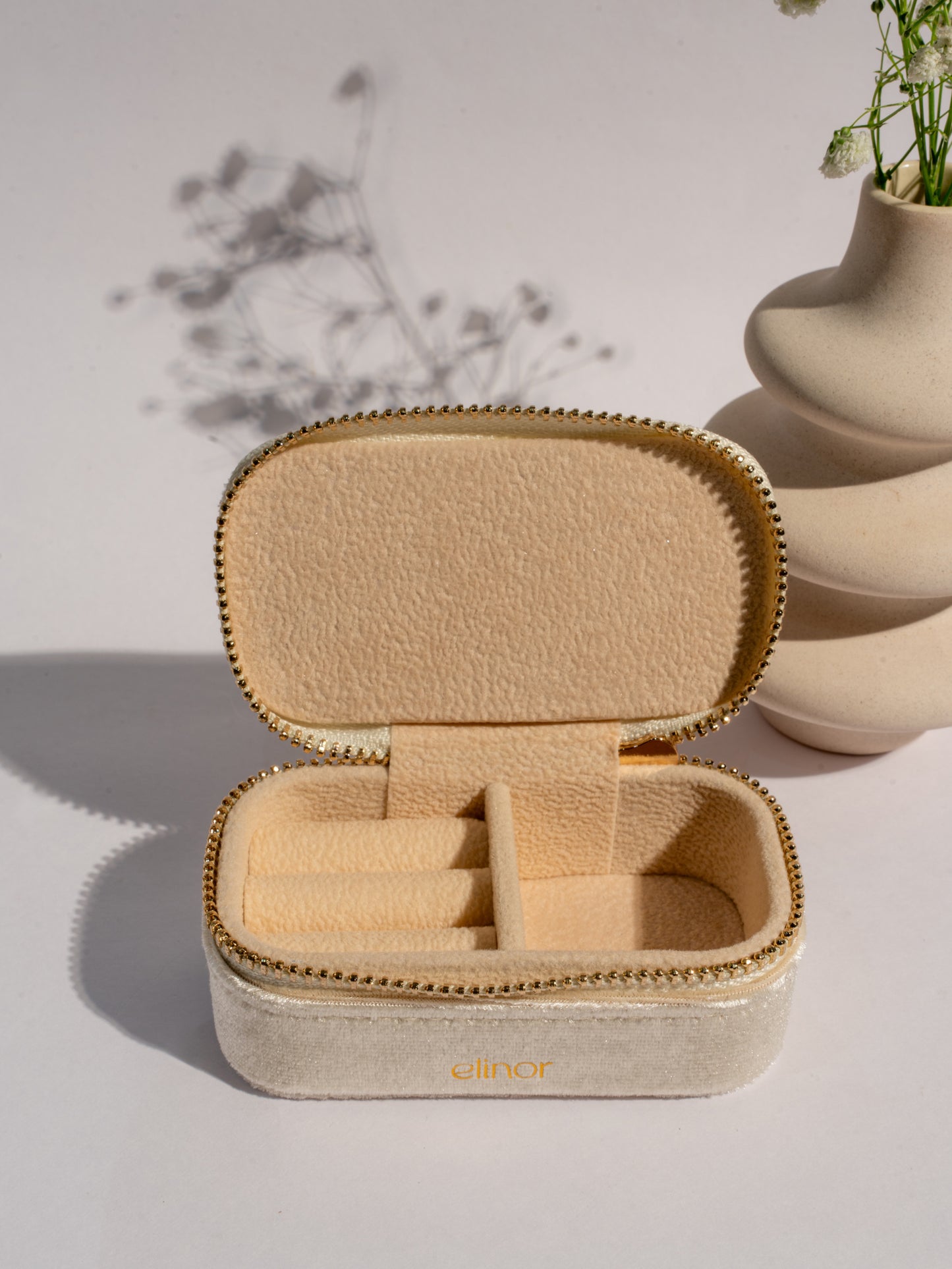 Ella Jewellery Organizer Box- Cream