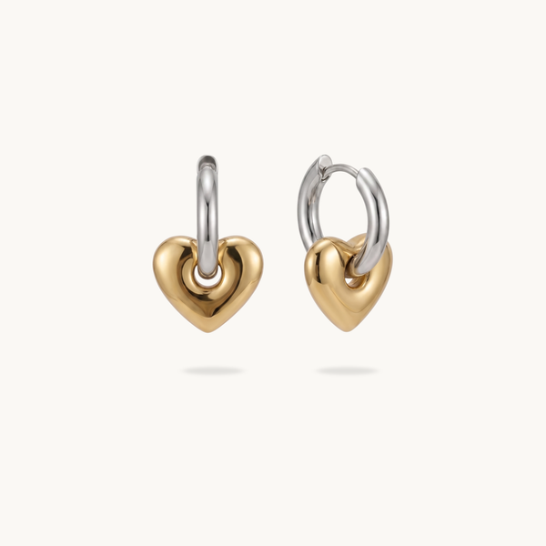 Elina Dual Hoops – 18K Gold Plated