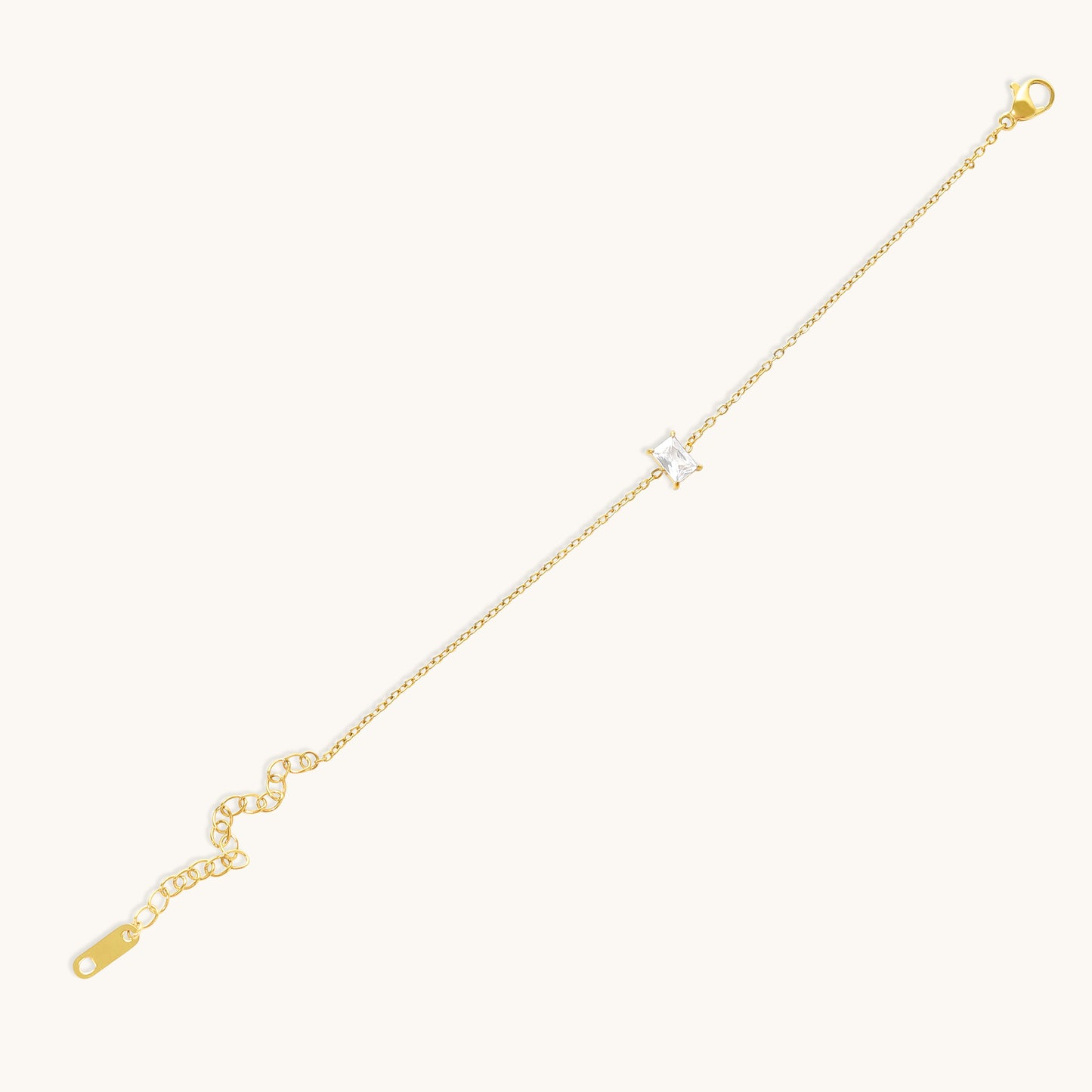 Baguette Bracelet - 18K Gold Plated